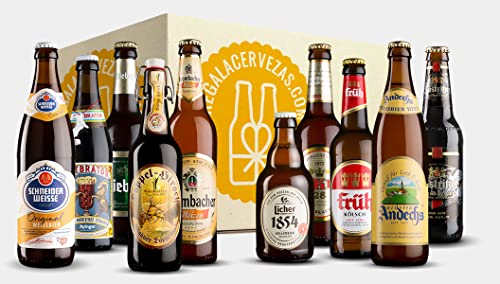 Cervezas Alemanas Bierfest (Pack 10 variedades) - Cerveza Alemana Bierfest - Pack Cervezas Alemana Bierfest - Pack Cervezas del Mundo Regalo - Cervezas del Mundo - Regalo Cervecero - Cerveza Regalo