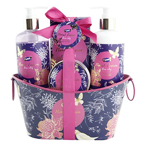 Cesta de cuidado de la belleza - baño - Lys - freesia - Floral Fusion Collection