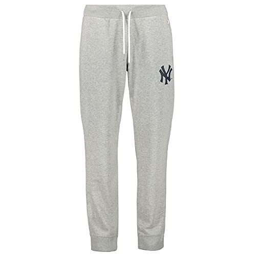 Champion 214656 - Pantalón con puño para hombre New York Yankees, MLB Grigio Melange Em006 XL