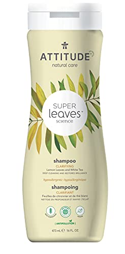 Champú natural para cabello opaco y graso: EWG Verified™, hipoalergénico y dermatólogo probado - Super hojas aclarantes (16 oz)