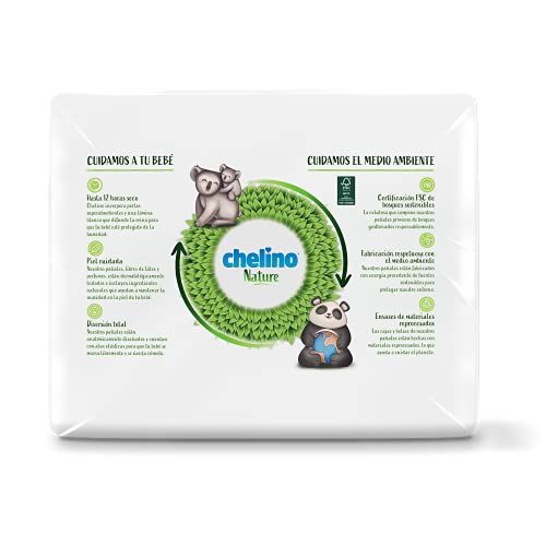 Chelino Nature Pañal Infantil Talla 5 (13-18 kg), 180 Pañales