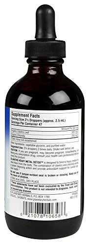 Cilantro desintoxicación de metales pesados, 4 oz fl (118.28 ml) - Hierbas planetarios