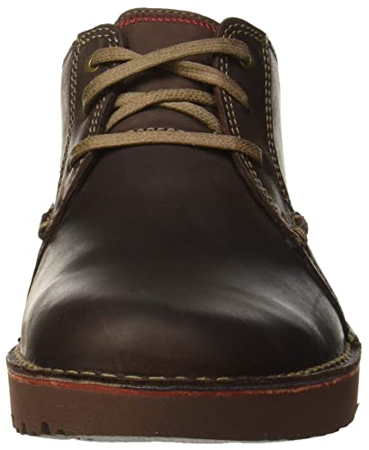 Clarks Vargo Plain, Zapatos de Cordones Derby Hombre, Marrón (Dark Brown Leather), 45 EU