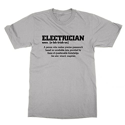 Cliquewear Camiseta Definición Electricista - gris - Medium