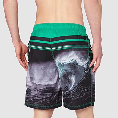 CMP Bañador para Hombre, Color Menta/Negro, Talla 54