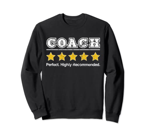 Coach 5 Star Review. Regalo perfecto recomendado para entrenador Sudadera