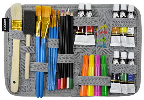 Cocoon Grid-IT - Organizador de Bolsillo para Display 12 Pulgadas, Cremallera con Anilla, práctico y portátil, 30,5 x 1,9 x 20,3 cm - Gris