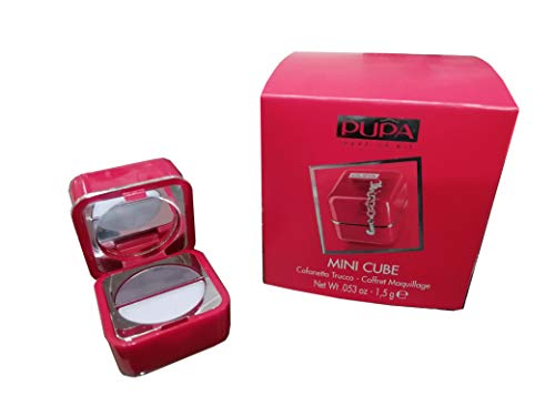 Cofre de maquillaje Pupa Mini Cube con inicial "J" (colgante desmontable)