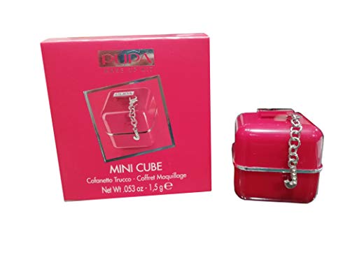 Cofre de maquillaje Pupa Mini Cube con inicial "J" (colgante desmontable)