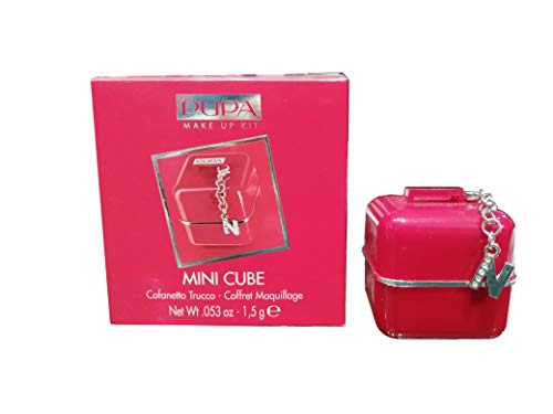 Cofre de maquillaje Pupa Mini Cube con inicial "N" (colgante desmontable)