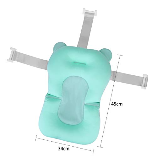 Cojín de baño para bebé recién nacido, antideslizante, soporte para asiento de baño de baño de bebé para ducha plegable, colchón de baño flotante, cojín de baño para recién nacido, 0-12 meses