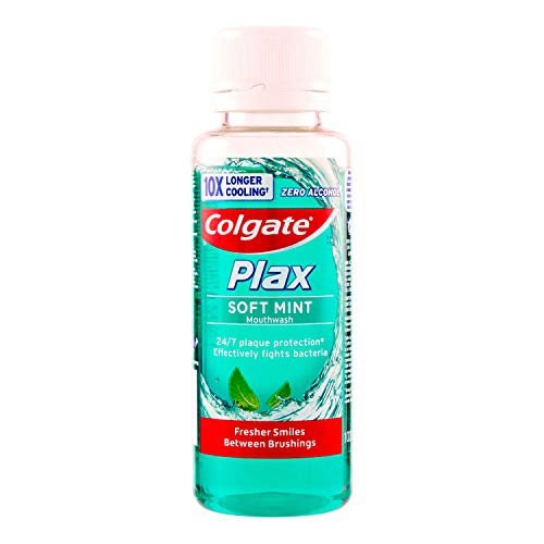 COLGATE enjuague bucal plax multiprotección formato viaje botella 100 ml