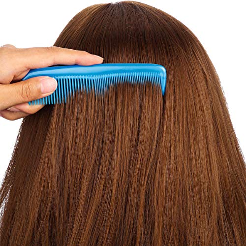 Colorido juego de peines de pelo, 6 piezas de peine fino para hombres, mujeres y niños