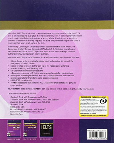 Complete IELTS. Student's Book without answers with CD-ROM with Testbank . Bands 5-6.5