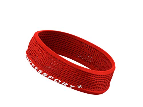 COMPRESSPORT Thin Headband On/Off Cinta, Unisex-Adult, Rojo, Talla Unica