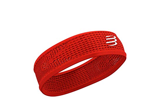 COMPRESSPORT Thin Headband On/Off Cinta, Unisex-Adult, Rojo, Talla Unica