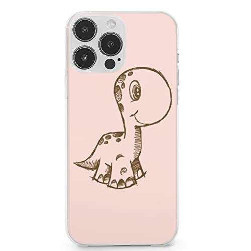 Cool Cute TPU teléfono celular casos básicos diseño divertido dinosaurio niños palo figura para iPhone13 pro max para adultos presentes familia hermano hermana marido esposa padre madre