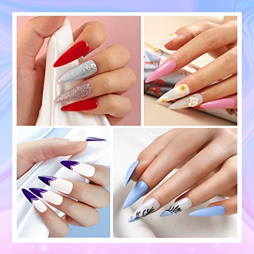 COSCELIA 5ML Kit Uñas de Gel 15PCS 36W Lampara U-V/LED Uñas con 3 Temporizadores (60s, 90s, 120s) Esmalte Semipermanente Torno Eléctrico para Uñas Base Top Gel de Manicura Kit