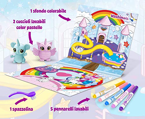 CRAYOLA Washimals Animales fantásticos Set búho y koal, Multicolor, Juego de 9 Piezas (74-7435)