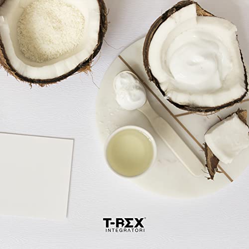 Crema de coco crujiente 250g con 21% de proteína de suero, sin aceite de palma, sin azúcares añadidos - T-Rex Integratori (Coconut Crispy)