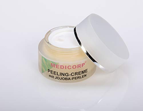 Crema Exfoliante Facial | Exfoliante con Perlas De Jojoba Y Caléndula |Tratamiento facial con Aloe | Efecto Antiarrugas | Peeling Creme | Efecto Botox| By Medicorp | 50 ml