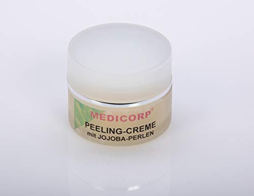 Crema Exfoliante Facial | Exfoliante con Perlas De Jojoba Y Caléndula |Tratamiento facial con Aloe | Efecto Antiarrugas | Peeling Creme | Efecto Botox| By Medicorp | 50 ml