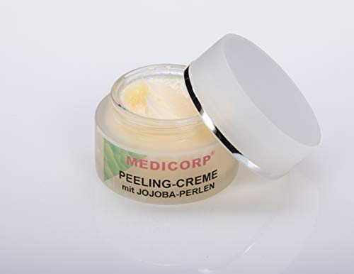 Crema Exfoliante Facial | Exfoliante con Perlas De Jojoba Y Caléndula |Tratamiento facial con Aloe | Efecto Antiarrugas | Peeling Creme | Efecto Botox| By Medicorp | 50 ml