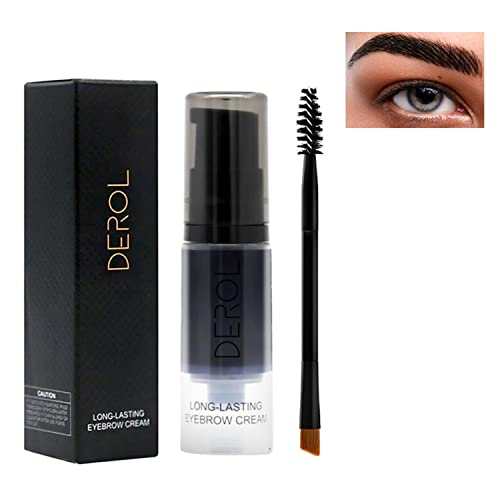 Crema para Cejas, Gel para Teñir Cejas, Geles de Cejas Herramientas de Maquillaje, Adecuado para Maquillaje de Cejas a Prueba de Agua, Adecuado para Maquillaje Diario (01 Ebony)