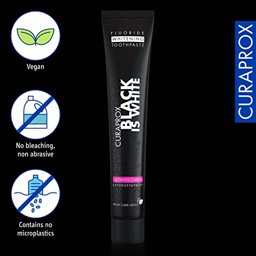 Curaprox Black is White Pasta de Dientes con Carbón Activado - 90 ml