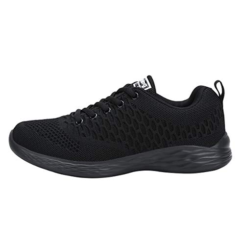 CXWRZB Mujer Hombre Gimnasia Ligero Sneakers Zapatillas de Deportivos de Running para Negro 41 EU