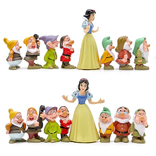 CYSJ Princesa Cake Topper 8Pcs Princesa de Dibujos Animados Decoración de Tartas Figuras Decoración para Tarta de cumpleaños de Figuras de Dibujos Animados del Fiesta Suministros