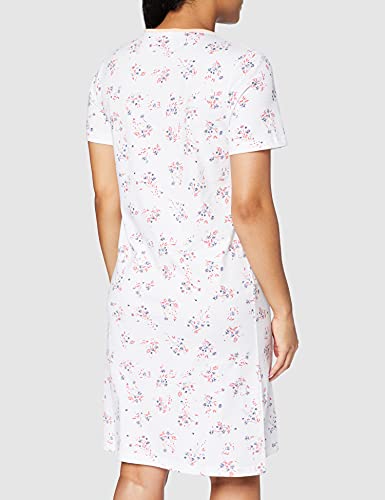Damart Chemise de Nuit Camiseta de Punto de Jersey, Estampado Floral, S para Mujer