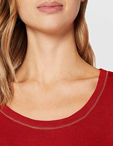 Damart tee Shirt Manches Longues BIOACTIF-58138 Ropa Interior, Rojo Pimiento, L Mujer