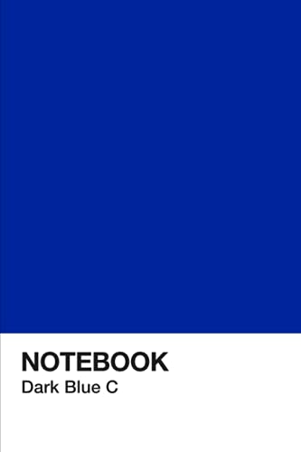 Dark Blue Color Pantone inspired NoteBook or Journal Notepad Diary: The Perfect Notebook: 120 pages - 6x9" (Pantone Notebooks)