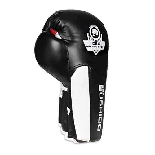 DBX BUSHIDO SPORT ActiveClima - Guantes de boxeo para hombre (14 oz), color blanco y negro