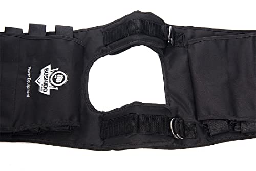 DBX BUSHIDO SPORT Chaleco Lastrado de 1 kg a 30 kg - Durable Chaleco Peso Entrenamiento - Chaleco de Peso Hecho de Material Cordura Fuerte