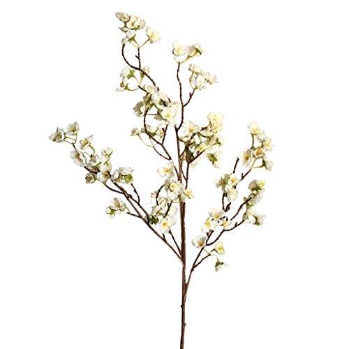 DeHaccie Ramo De Flor De Durazno De Cerezo Artificial, Flor De Seda Falsa DíA De San ValentíN Pascua DecoracióN De Cena De Boda En Interiores Y Exteriores, 5 Tenedores, 97 Cm (A)