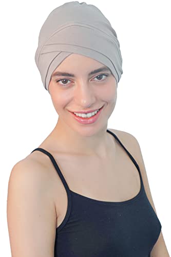 Deresina W Gorrito detejido de bambú para quimio (Taupe)