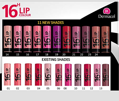 Dermacol DC Juego de Lápiz Labial y Brillo 2 en 1 - Larga Duración 16H | Pintalabios Voluminizador y Gloss Brillante | Maquillaje Waterproof Permanente Hidratante | Set Profesional - Doble Cuido