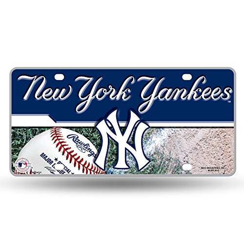 Desconocido MLB New York Yankees Metal Auto Tag