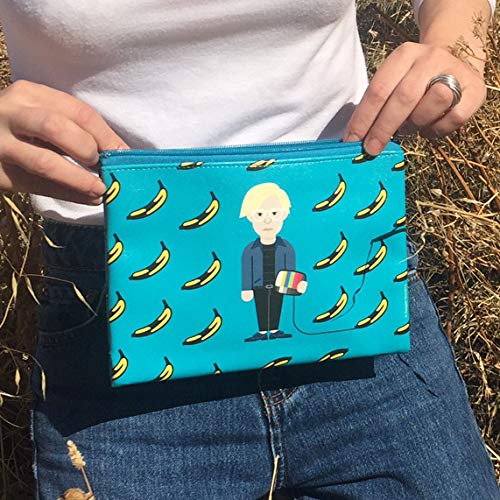 Designer Souvenirs | Bolso de Mano para Mujer con diseño Andy Warhol | Piel Sintética 100% Eco-Friendly | Neceser Portatodo | 22x16,5x1 cm | Colección Pop Art is for Everyone