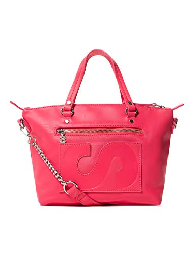 Desigual - Bag Colorama Gela Women, Bolsos bandolera Mujer, Rojo (Azalea), 10.5x22x25 cm (B x H T)