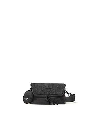 Desigual Bols_mandarala Venecia Mi, Across Body Bag para Mujer, Negro, Einheitsgröße