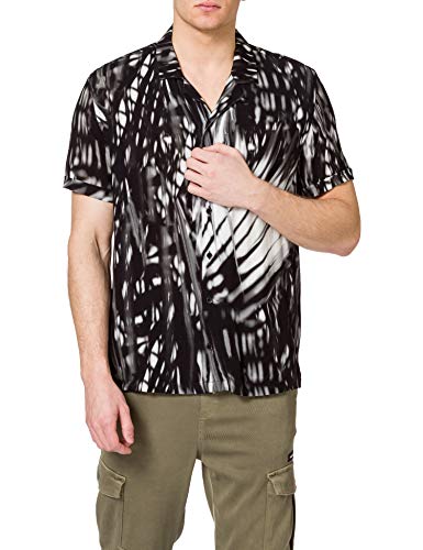 Desigual CAM_AGILEO Camiseta, Negro, L para Hombre