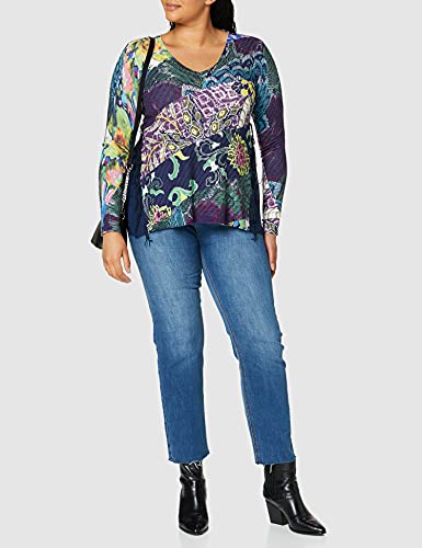 Desigual JERS_Helsinki Sudadera, Azul, XS para Mujer