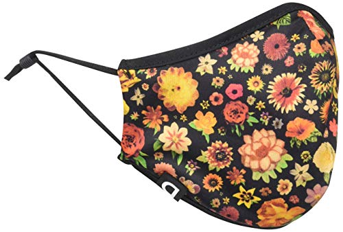 Desigual Mask_Flowers, Naranja, Talla única Unisex Adulto