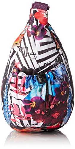 Desigual Mujer Woven Bols Half Moon Saco a, púrpura, 40 x 14 x 20 cm, 67 x 5sa9