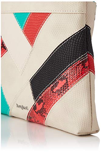 Desigual PU Across Body Bag, Mujer, Blanco, U