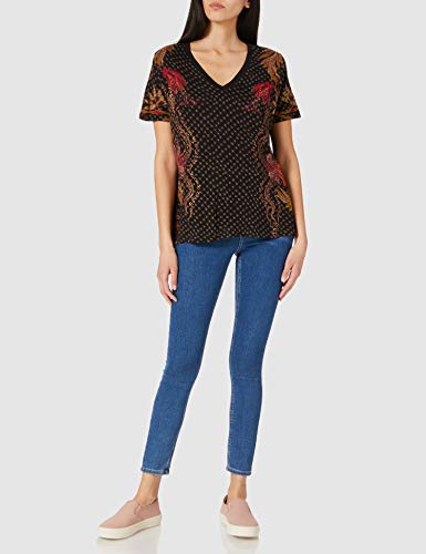 Desigual TS_Praga Camiseta, Negro, S para Mujer