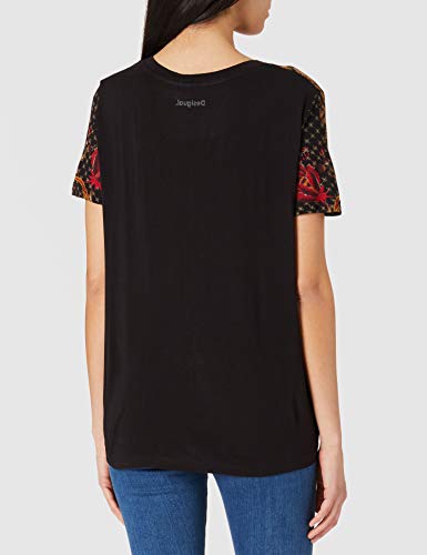 Desigual TS_Praga Camiseta, Negro, S para Mujer